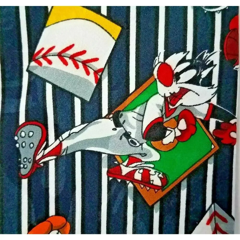 Looney Tunes Mania Baseball Tie 1993 Vintage Bugs Bunny